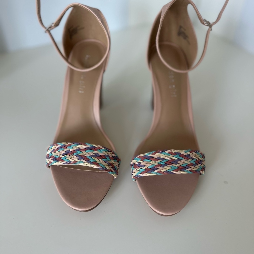 Madden Girl Multicolor Braided Strap Heels